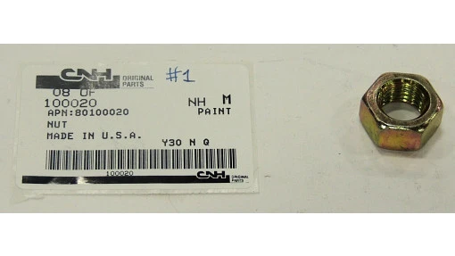 Nut Hex, M16 x 2, Cl 8, Znd — universal New Holland service part, fits 783 models — 100020