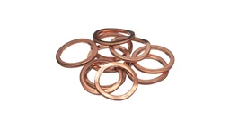 Sealing Washer 12.2mm ID x 16mm OD x 1.5mm Thk, Copper — universal New Holland service part, fits 223 models — 10261060