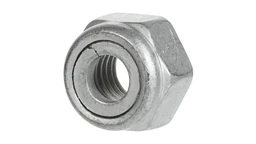 Lock Nut M10 x 1.5mm Pitch, 12.30mm High, Cl 10, Znd — fits 149 models across the New Holland lineup — 12577221