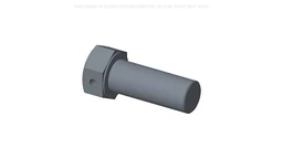 Bolt Spcl, Drilled Hex, 1/2'' - 20 x 1 1/4'', Gr 8 — fits 24 New Holland models — 131998