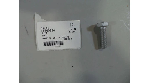 Bolt Hex, M12 x 1.25 x 40mm, Cl 8.8, Full Thd — universal CNH service part, fits 291 models — 15540624