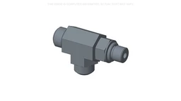 Tee 1''-14 x 7/8''-14 Run, Orfs — fits 8 New Holland models — 201-420