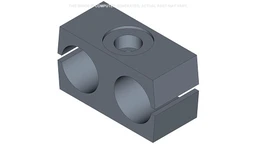 Clamp Dual, 25.4mm ID — fits 67 models across the New Holland lineup — 225529A1