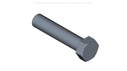 Bolt Hex, M12 x 1.75 x 55mm, Cl 8.8 — universal New Holland service part, fits 302 models — 300512