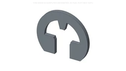 Snap Ring #25, .207'' Dia, E-Type — fits 193 models across the CNH lineup — 40937