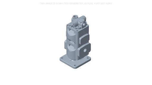 Hydraulic pump for New Holland equipment. Generates fluid pressure for steering, loader, and implement circuits.