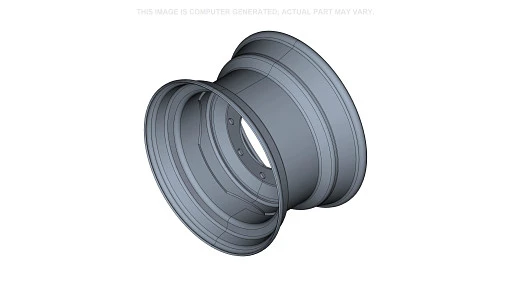 Rim 16.5'' Dia x 9.75'' W, 8 Bolt, Gray — fits 34 New Holland models — 47913505