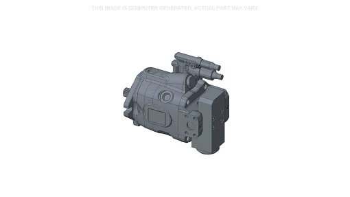 Hydraulic pump for New Holland equipment. Generates fluid pressure for steering, loader, and implement circuits.