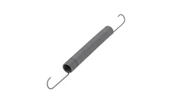 Heavy-duty spring, 33mm OD x 400mm length. Suspension or mechanical return spring for large agricultural equipment.