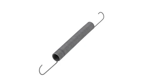 Heavy-duty spring, 33mm OD x 400mm length. Suspension or mechanical return spring for large agricultural equipment.