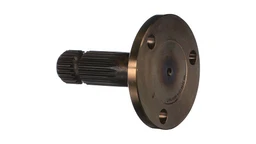 PTO output shaft, 1000 RPM, 21 splines. High-speed shaft for large implement power delivery on New Holland tractors.