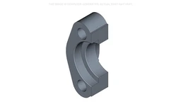SAE Flange Half Flange .75 in. — fits 31 New Holland models — 727077