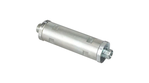 Hydraulic oil filter for New Holland equipment. Removes contaminants from pressurized fluid to protect pumps and valves.