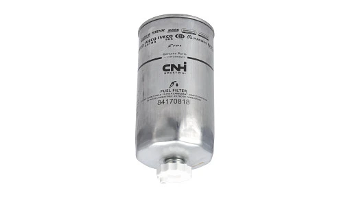Fuel Filter 96.2mm OD x 183mm L, M16 x 1.5 - 6H, W/ Wif Sensor (M10) — fits 23 New Holland models — 84170818