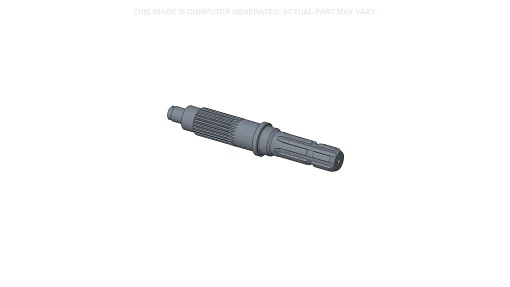 PTO shaft for New Holland tractor. Transmits engine power to rear-mounted implements and attachments.