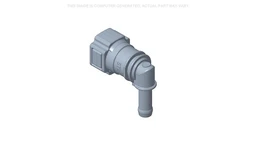 Fitting 90 Degree Quick Connect, 9.89mm Hose Bead — fits 33 New Holland models — 84553918
