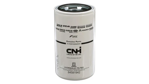 Hydraulic Oil Filter 135mm OD x 244mm L, M55 x 1.5, 50 Microns — fits 61 models across the New Holland lineup — 84581942