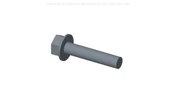 Flange Bolt M8 x 1.25 x 48.1mm Oal, Cl 8.8 — universal New Holland service part, fits 313 models — 86511842