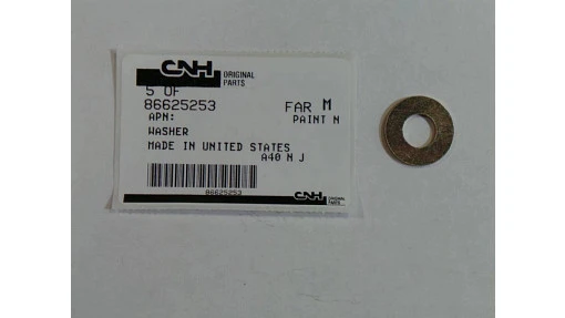 Washer 11mm ID x 24mm OD x 2mm Thk, Cst, Znd — universal New Holland service part, fits 533 models — 86625253