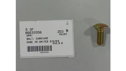 Carriage Bolt M10 x 1.5 x 25mm, Cl 8.8 — universal New Holland service part, fits 514 models — 86633356