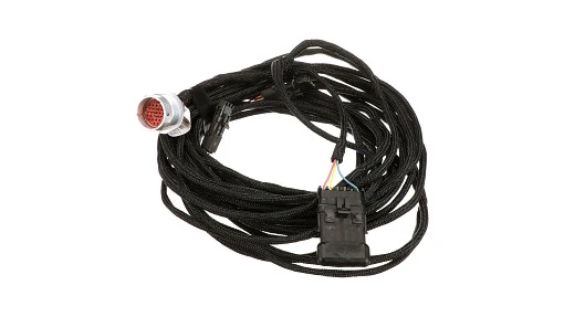 Wire harness for New Holland equipment. Pre-assembled cable routing for electrical system power and signal distribution.