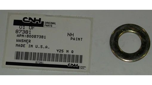 Washer 0.81'' ID x 1.47'' OD x 0.13'' Thk — universal CNH service part, fits 891 models — 87381