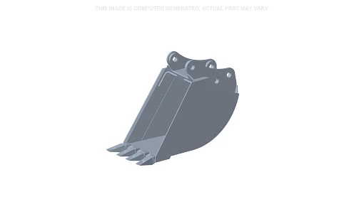 Bucket 18IN HD Bhoe, 4 Teeth, 4.2 CU FT — fits 11 New Holland models — 87607821