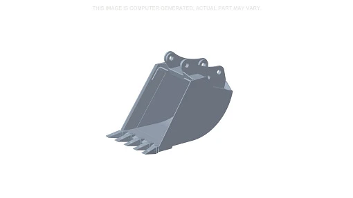 Bucket 24IN HD Bhoe, 5 Teeth, 6 CU FT — fits 13 New Holland models — 87607824