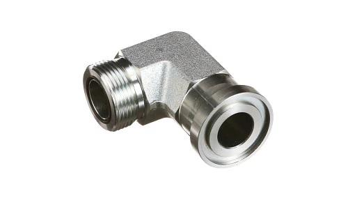 90 Elbow Flanged, 1 7/16 - 12 Orfs — fits 16 New Holland models — 87677649
