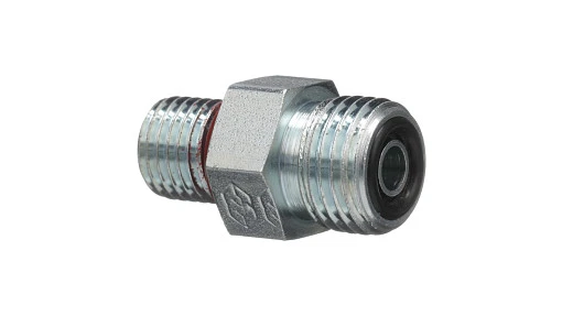 Hyd Connector 9/16'' - 18 Orfs x 7/16'' - 20 Orb — fits 50 New Holland models — 87681202