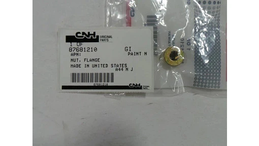 Flange Nut M8 x 1.25, Cl 10 — universal New Holland service part, fits 274 models — 87681210
