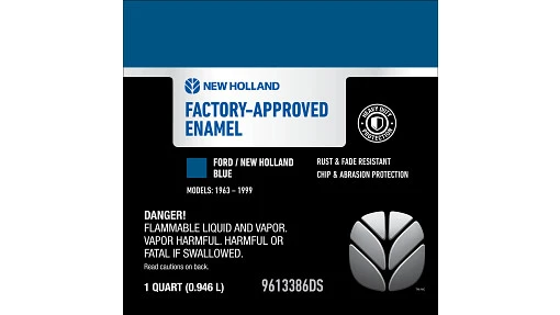 Paint Acrylic, Blue - Quart — fits 27 CNH models — 9613386DS