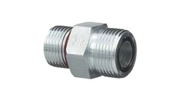 Hyd Connector 1''-14 Orfs x 7/8''-14 Orb — universal New Holland service part, fits 302 models — 9621483