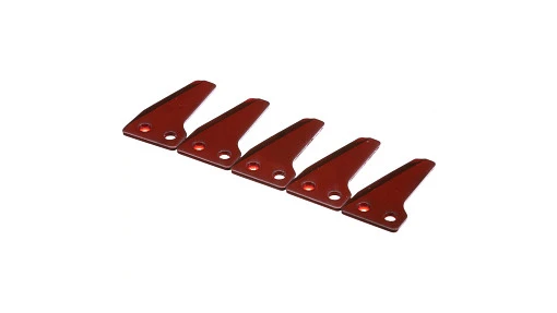 Knife 48mm L x 27mm W x 2mm Thk — fits 36 New Holland models — 9838803