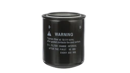 Hydraulic oil filter for New Holland equipment. Removes contaminants from pressurized fluid to protect pumps and valves.