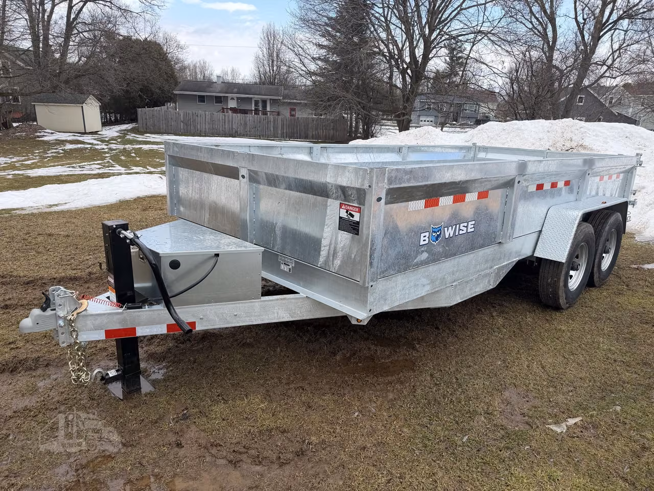 2026 BWISE Trailers DT716LP-LE-16-A Dump Trailer