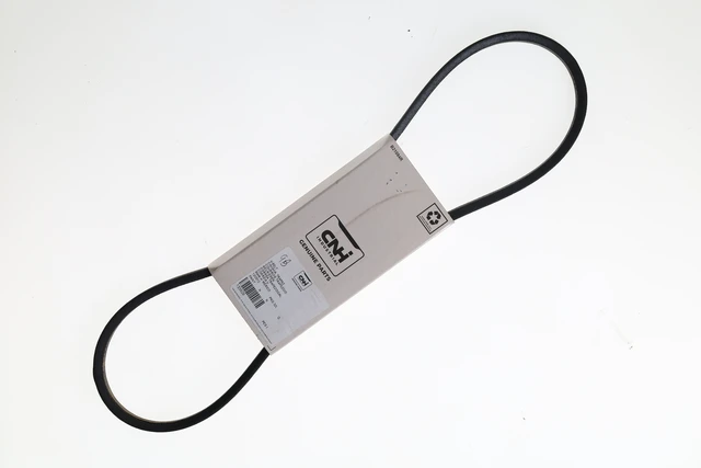 V-belt for New Holland equipment. Transfers power between engine accessories or PTO-driven components.