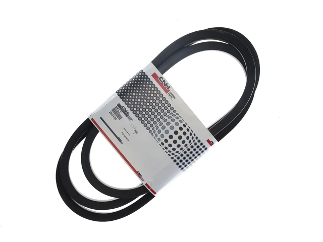 V-belt for New Holland equipment. Transfers power between engine accessories or PTO-driven components.